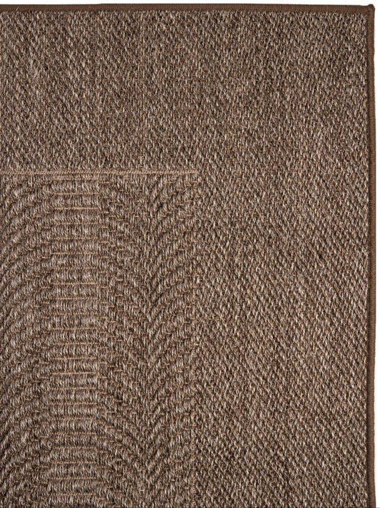 SISAL CON BORDE ONDAS TAUPE - ALFOMBRAS SILACOR