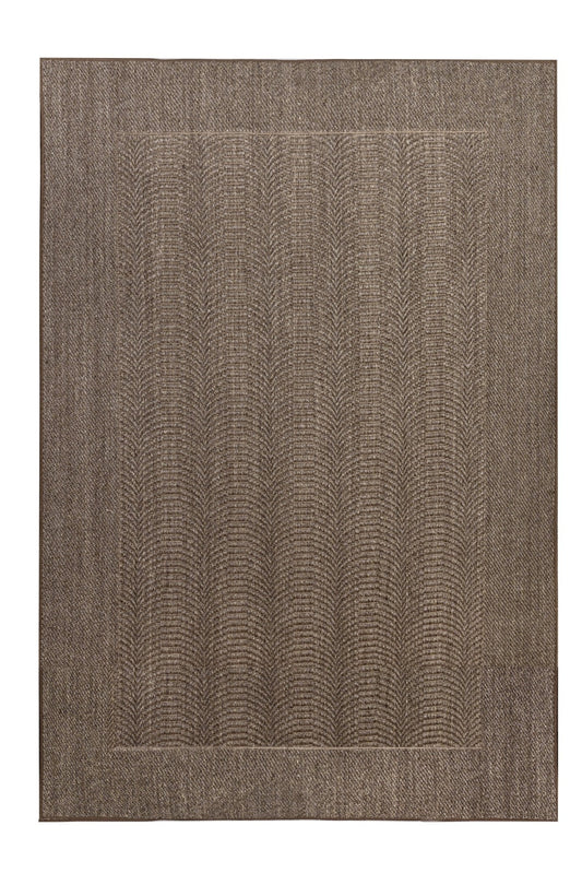 SISAL CON BORDE ONDAS TAUPE - ALFOMBRAS SILACOR