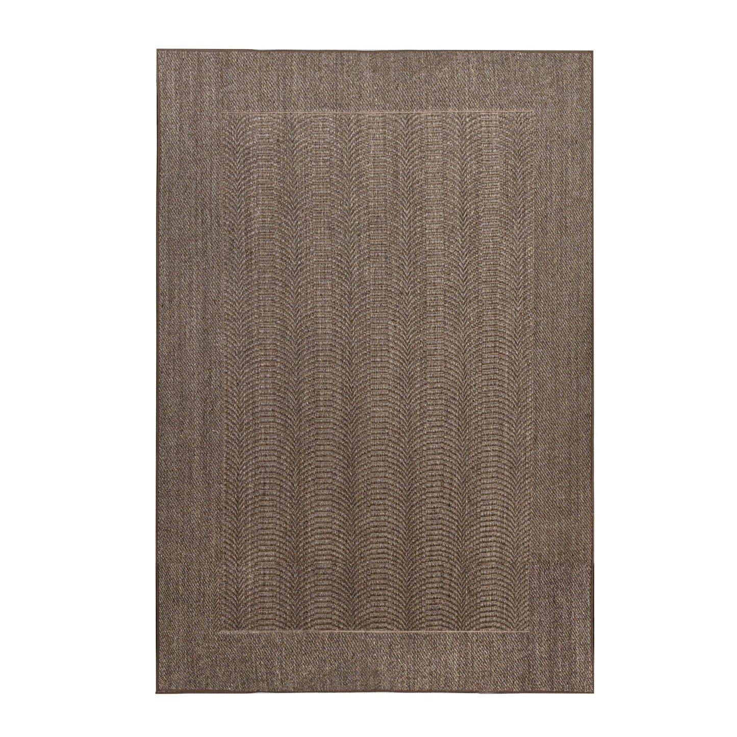 SISAL CON BORDE ONDAS TAUPE - ALFOMBRAS SILACOR
