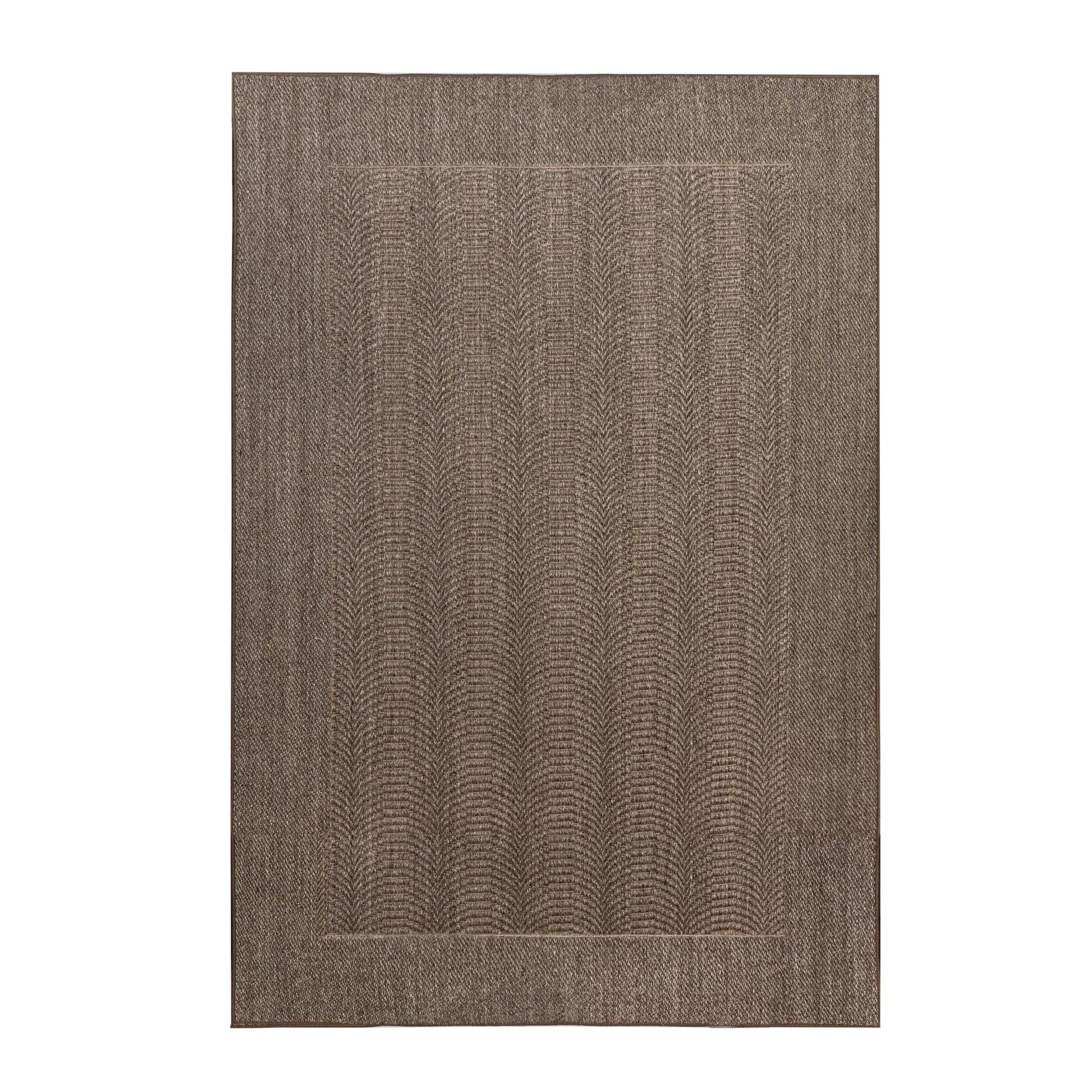 SISAL CON BORDE ONDAS TAUPE - ALFOMBRAS SILACOR